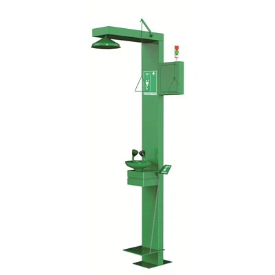 Prysznic awaryjny z ogrzewaniem kablowym